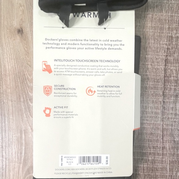 Dockers Gloves Touchscreen Technology - Picture 3 of 5